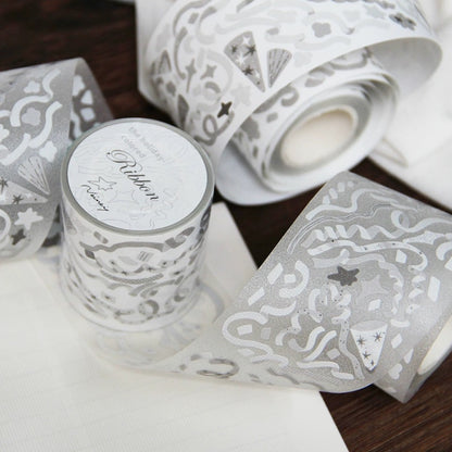 Die-Cut Sticker Roll - Party Streamers