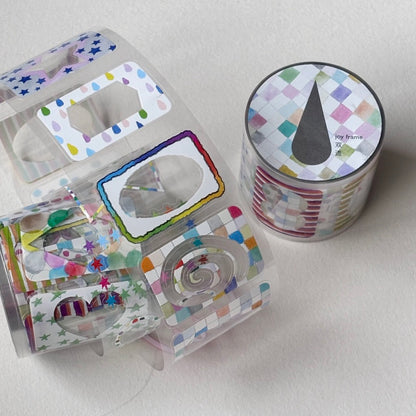 Die-Cut Sticker Roll - Joy Frame