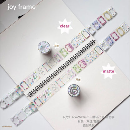 Die-Cut Sticker Roll - Joy Frame