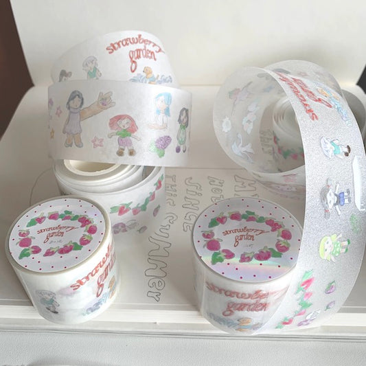 Die-Cut Sticker Roll - Strawberry Garden