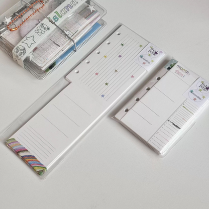 Folded 5-Hole Loose Leaf Paper Refills - M5 Size