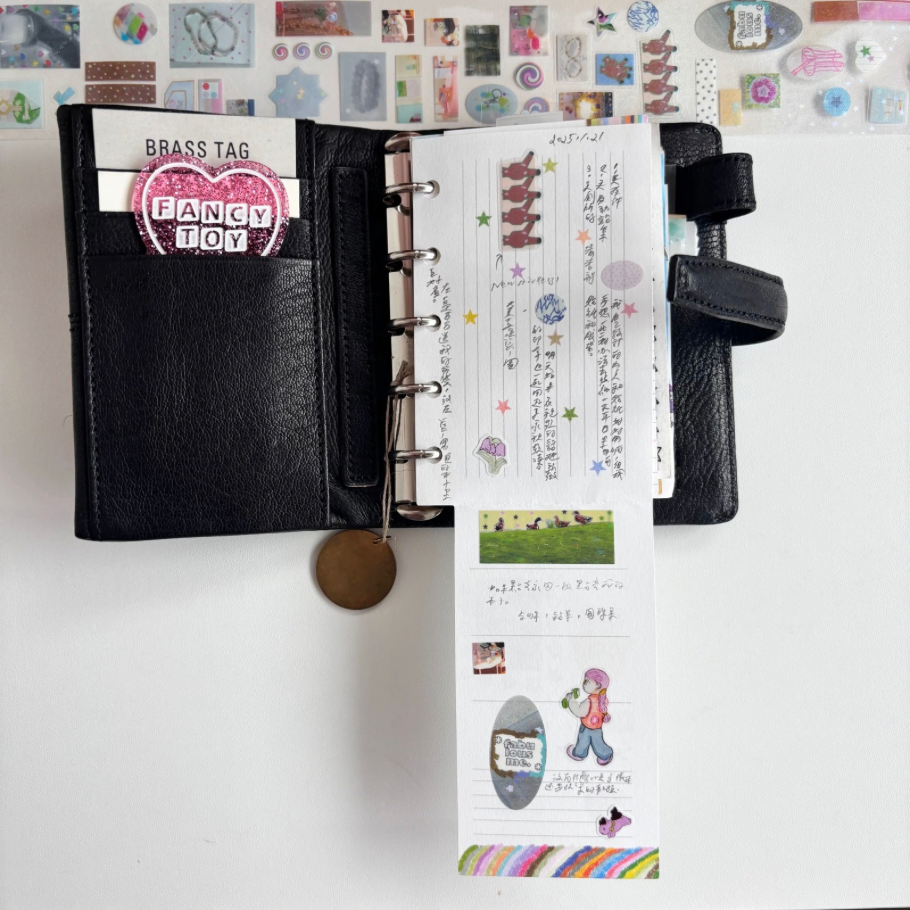 Folded 5-Hole Loose Leaf Paper Refills - M5 Size