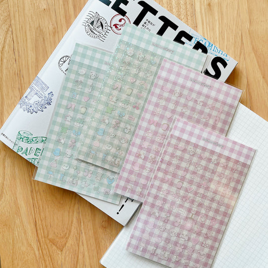 Die-Cut Sticker Sheet - Small Square Elements