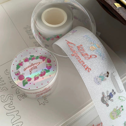 Die-Cut Sticker Roll - Strawberry Garden