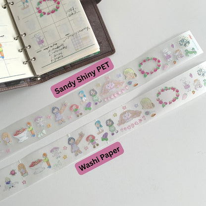 Die-Cut Sticker Roll - Strawberry Garden