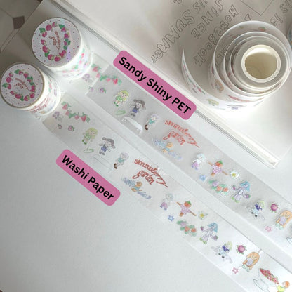 Die-Cut Sticker Roll - Strawberry Garden