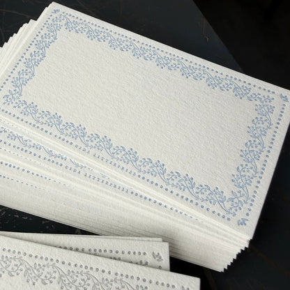 VINE Memo Card Sample - Dusty Blue & Gray