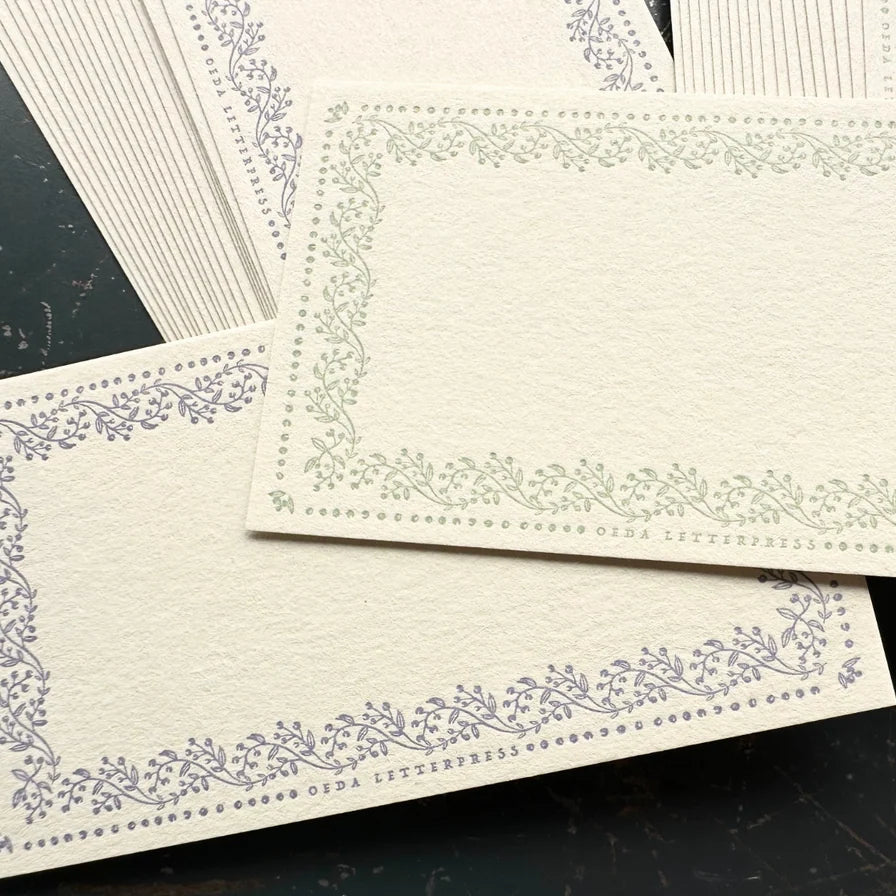 VINE Memo Card Sample - Lavender & Sage
