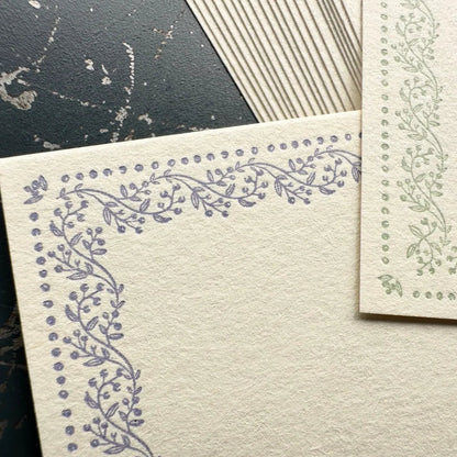 VINE Memo Card Sample - Lavender & Sage