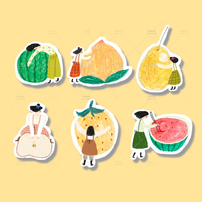 Memo Pad - Star & Fruit