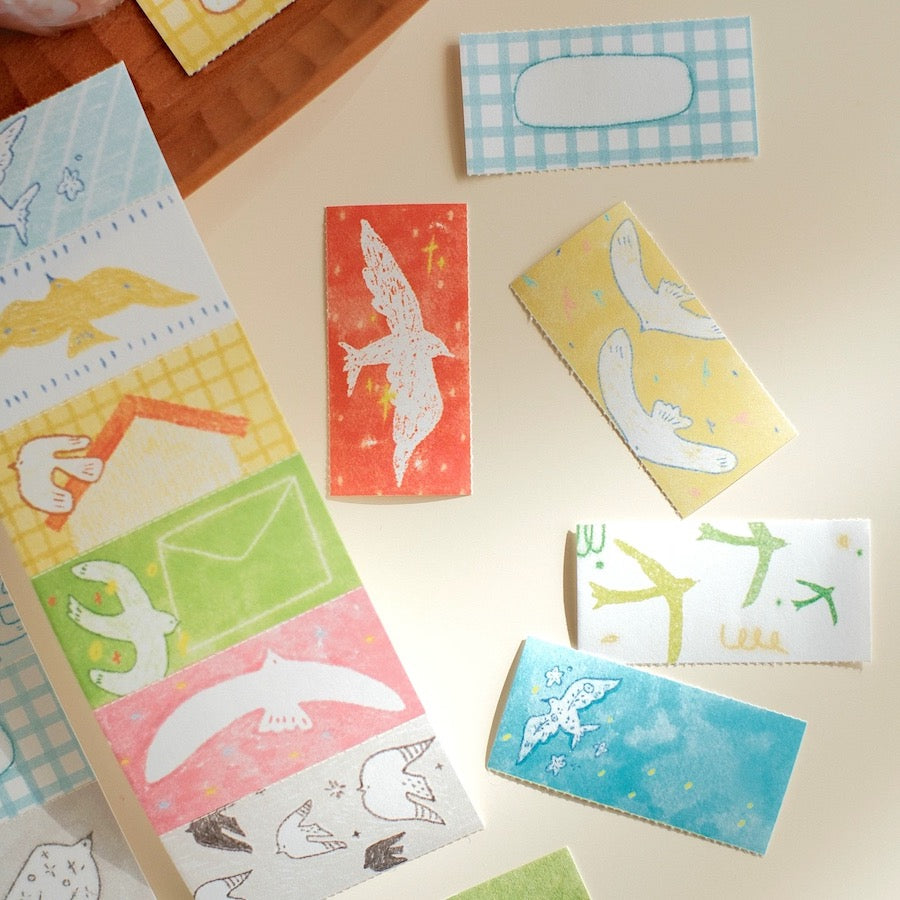 Label Sticker Roll - Flying Bird