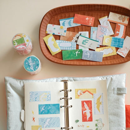 Label Sticker Roll - Flying Bird