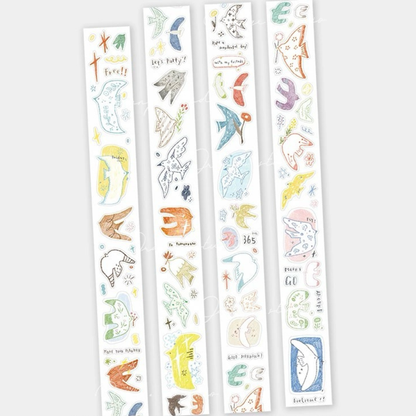Die-Cut Sticker Roll - Flying Bird