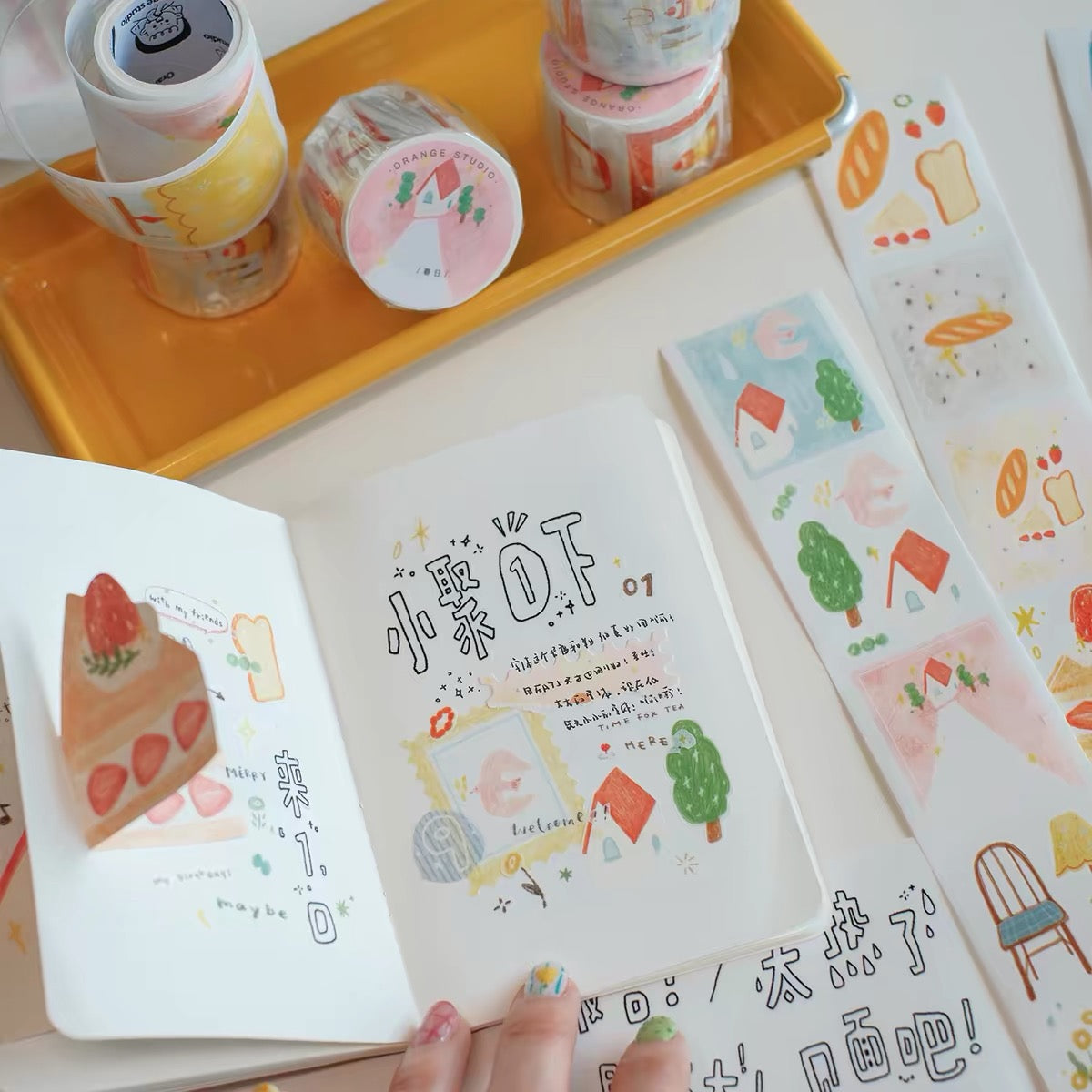 Die-Cut Sticker Roll - Lovely Spring