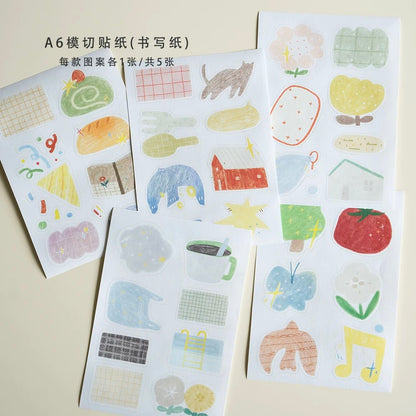 Die-Cut Sticker Sheets - Base & Doodle Poster