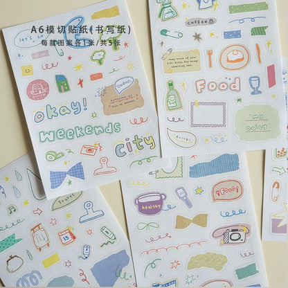 Die-Cut Sticker Sheets - Base & Doodle Poster