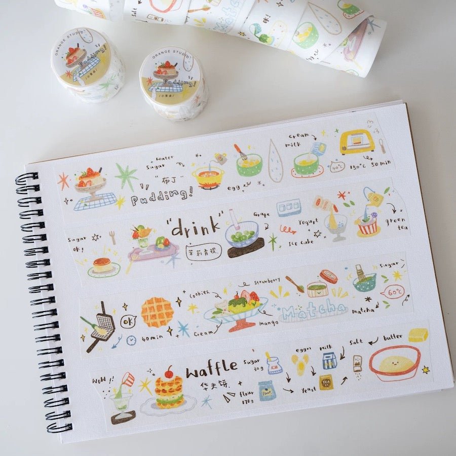 Washi Tape - Food & Little Dots