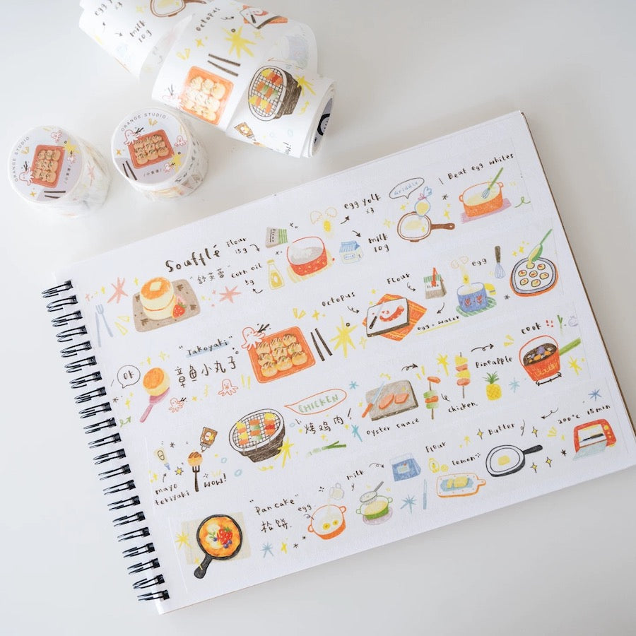 Washi Tape - Food & Little Dots