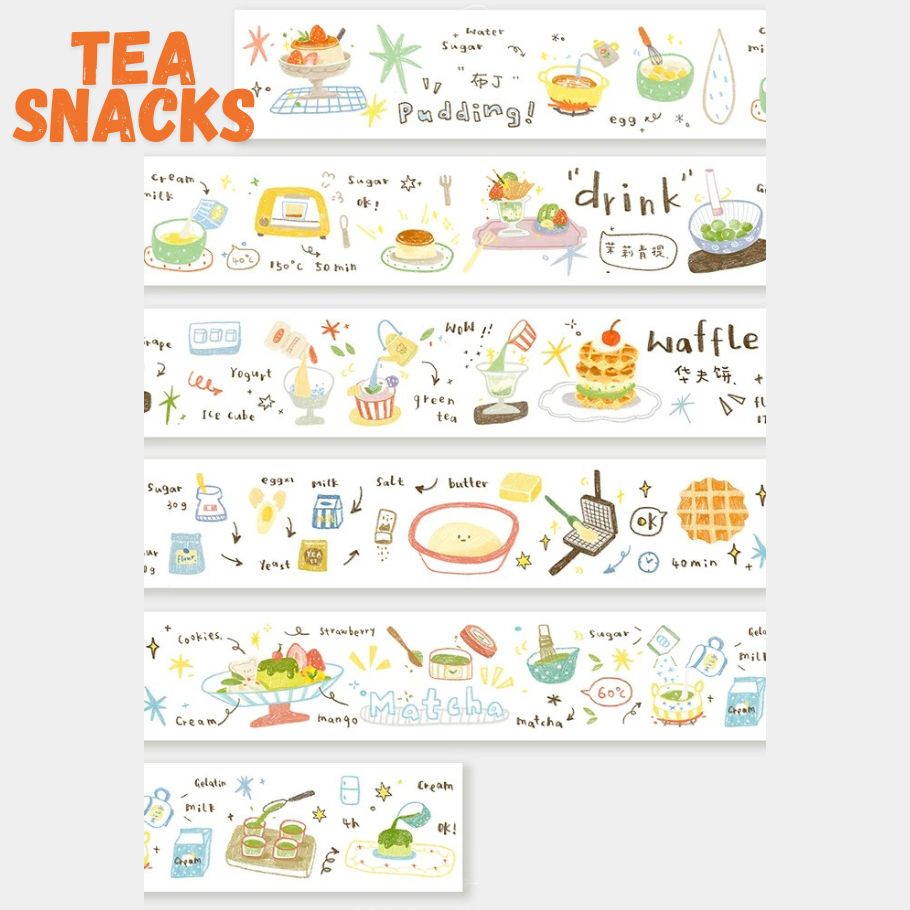 Washi Tape - Food & Little Dots