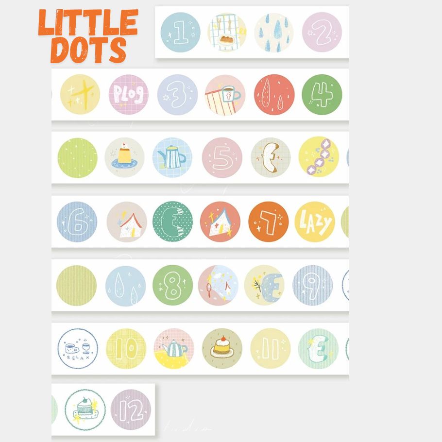 Washi Tape - Food & Little Dots