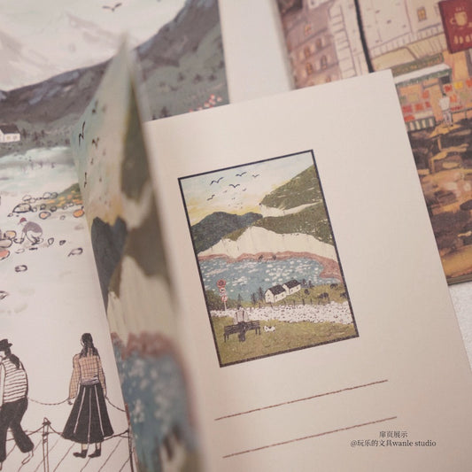 Notebook - Countryside & Night - Passport Size