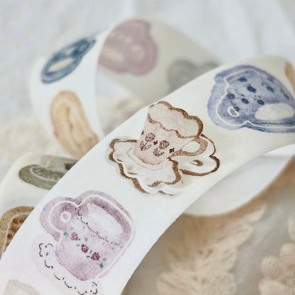 Die-Cut Sticker Roll - Afternoon Tea