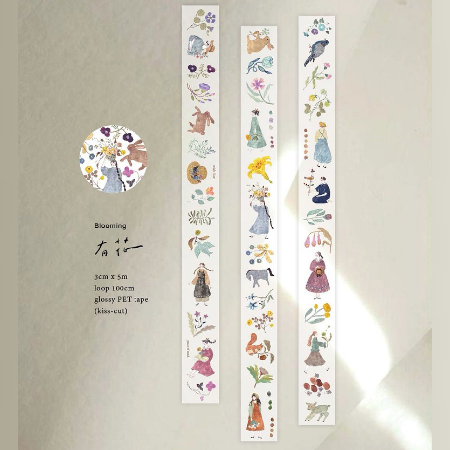 Die-Cut Sticker Roll - Blooming