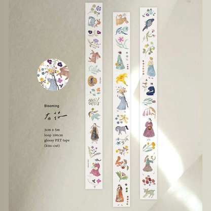 Die-Cut Sticker Roll - Blooming