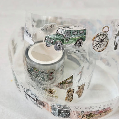 Die-Cut Sticker Roll - Solo Travel