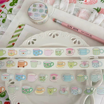 Die-Cut Sticker Roll - A Cup