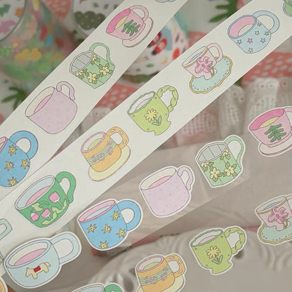 Die-Cut Sticker Roll - A Cup