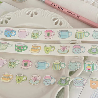 Die-Cut Sticker Roll - A Cup