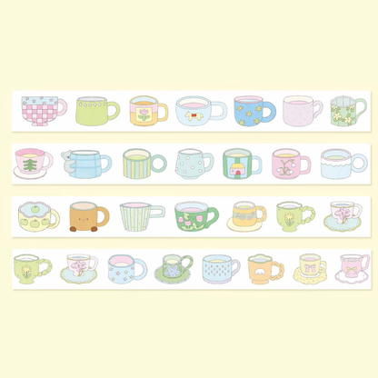 Die-Cut Sticker Roll - A Cup