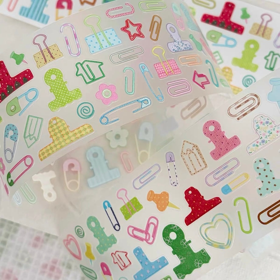 Die-Cut Sticker Roll - All About Clips