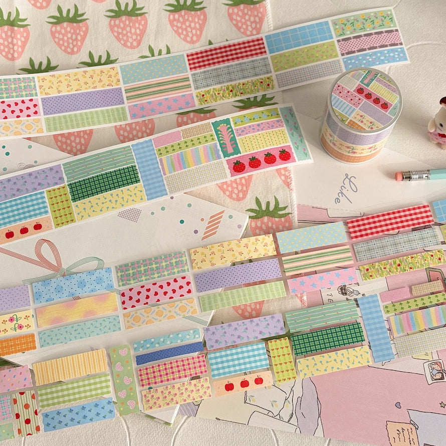 Die-Cut Sticker Roll - Color Weave