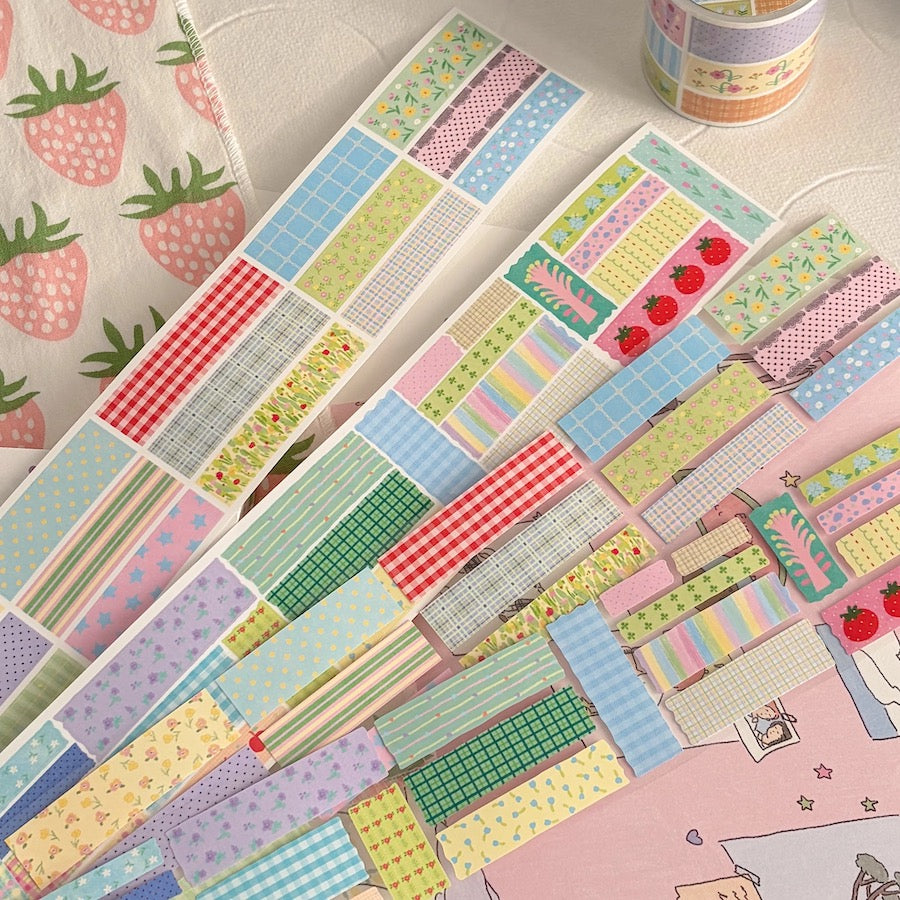 Die-Cut Sticker Roll - Color Weave