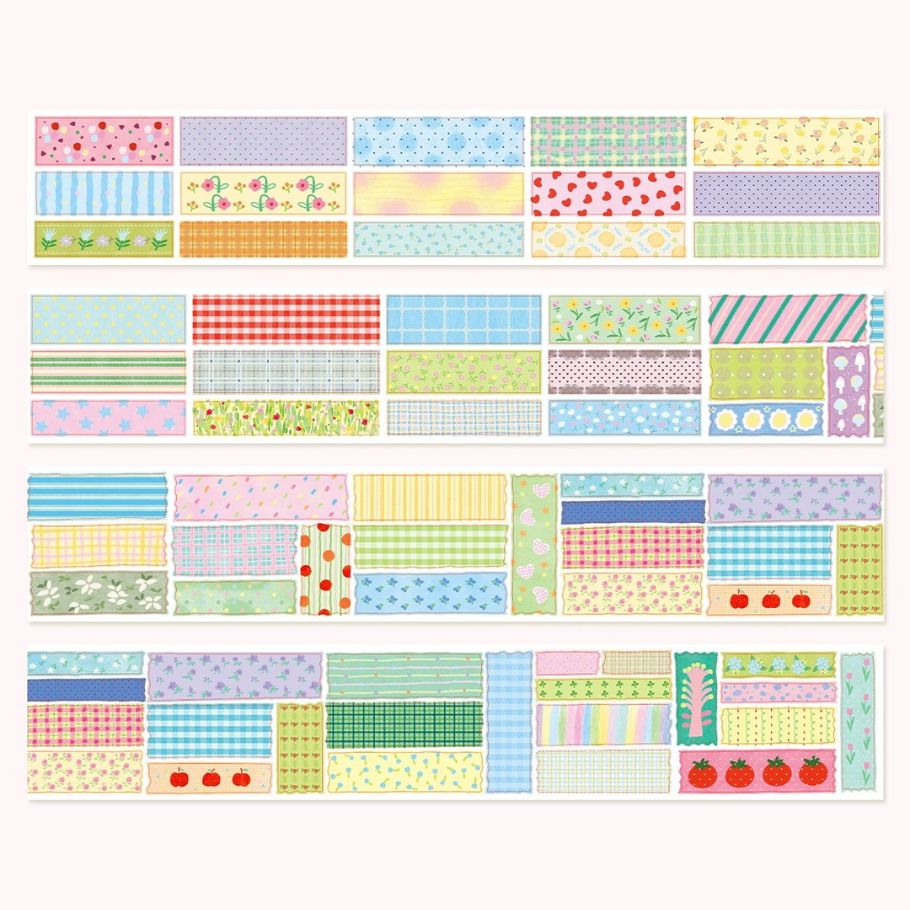 Die-Cut Sticker Roll - Color Weave