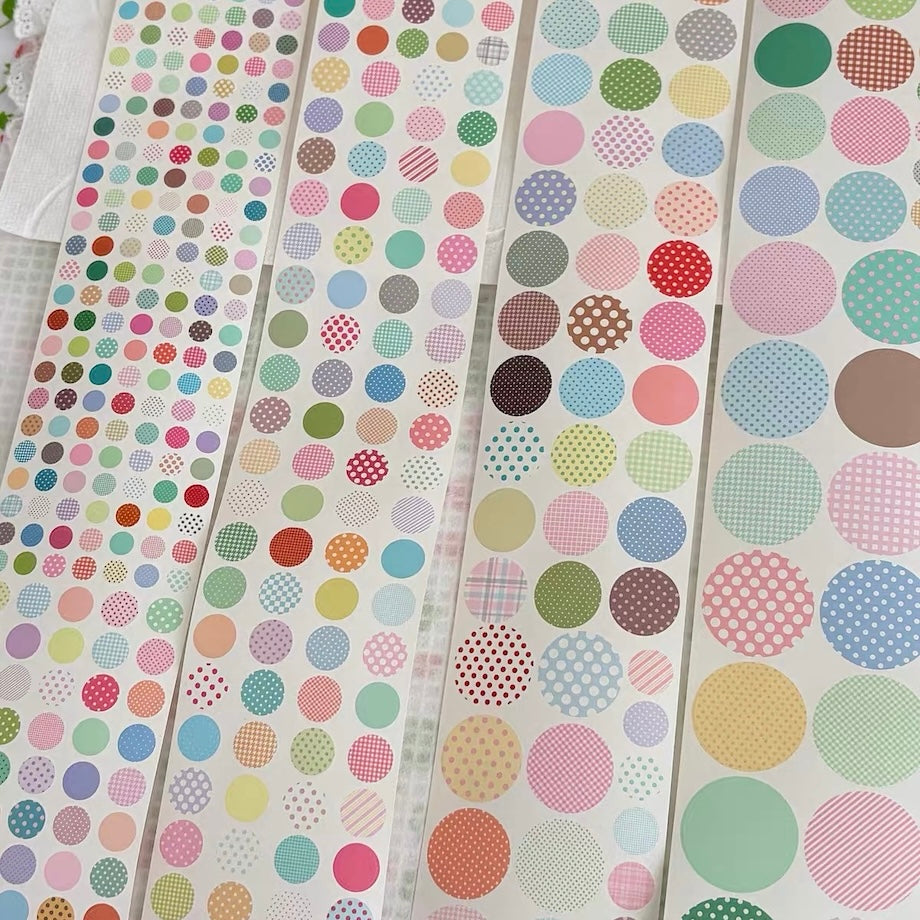 Die-Cut Sticker Roll - Colorful Circles