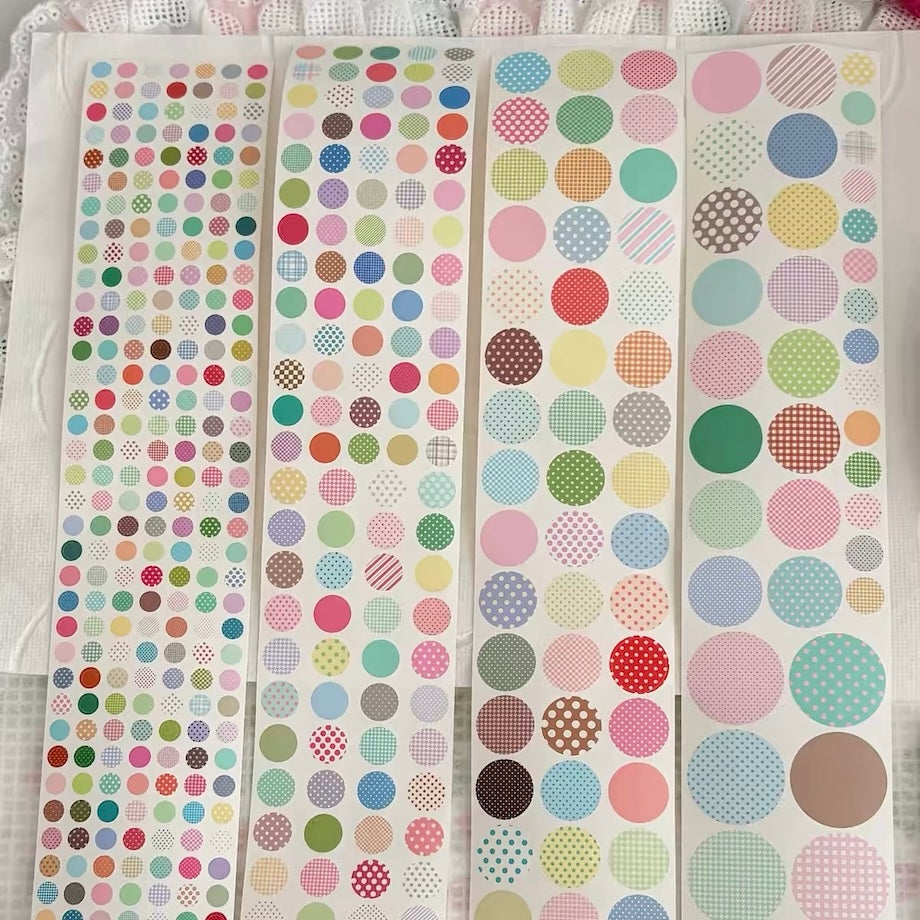 Die-Cut Sticker Roll - Colorful Circles