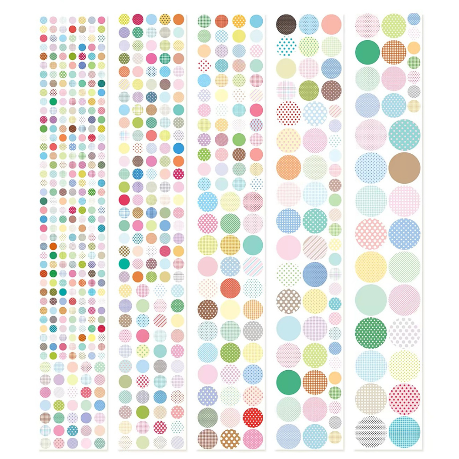 Die-Cut Sticker Roll - Colorful Circles