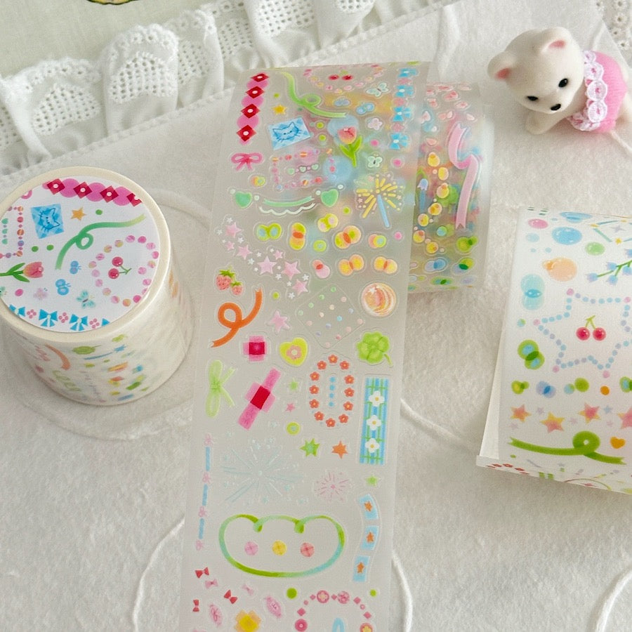 Die-Cut Sticker Roll - Color Illustration