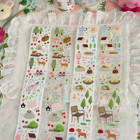 Die-Cut Sticker Roll - Forest Breeze