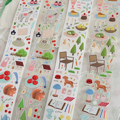 Die-Cut Sticker Roll - Forest Breeze