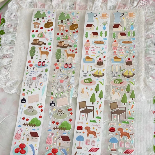 Die-Cut Sticker Roll - Forest Breeze