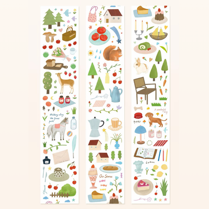Die-Cut Sticker Roll - Forest Breeze