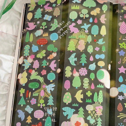 Die-Cut Sticker Roll - Forest Season