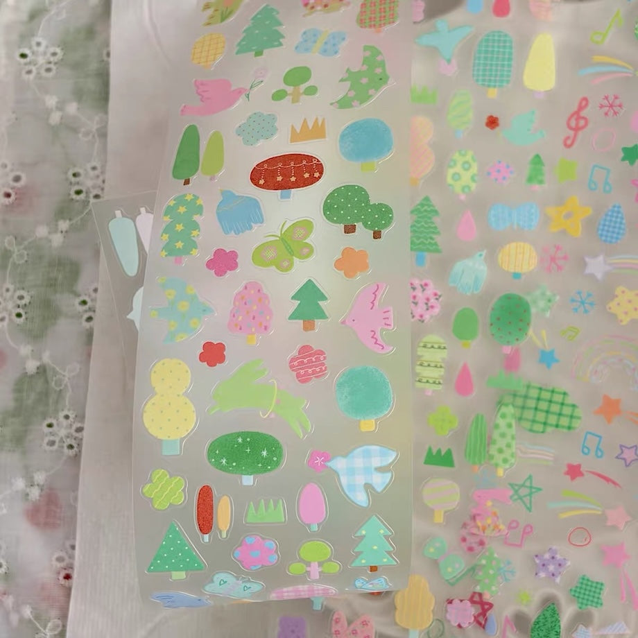 Die-Cut Sticker Roll - Forest Season