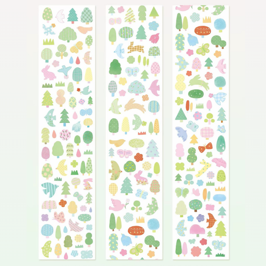 Die-Cut Sticker Roll - Forest Season
