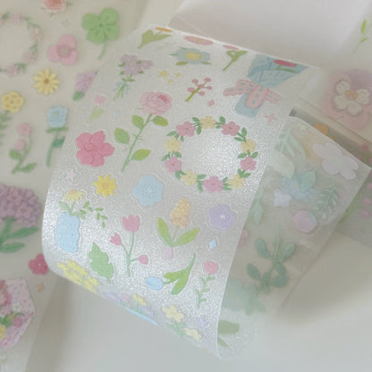 Die-Cut Sticker Roll - Little Garden