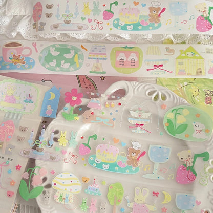 Die-Cut Sticker Roll - Pet Tales